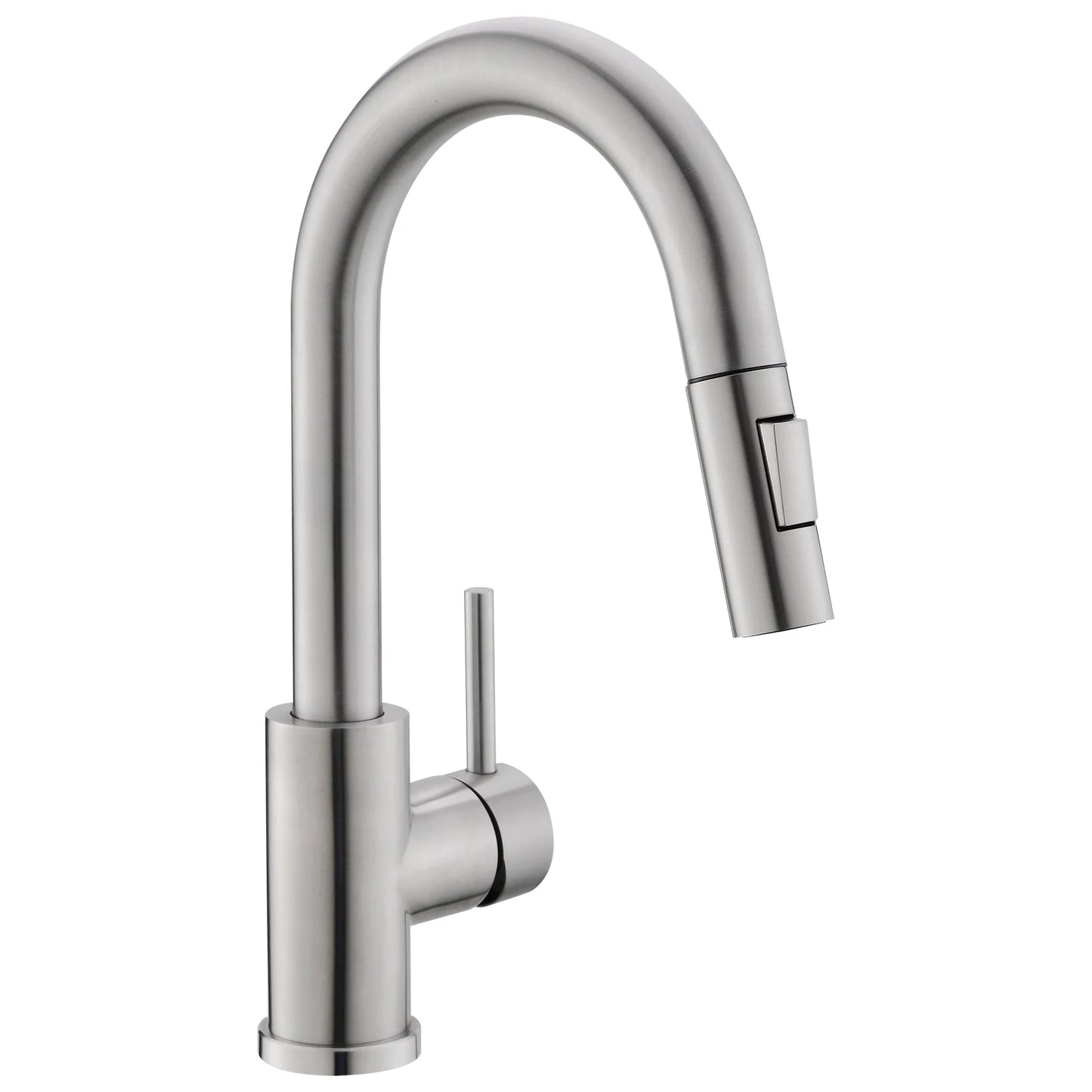 Modern Single-Handle 304 Stainless Steel Pull-Out Faucet Rotatable Design for Hotel Kitchen Use