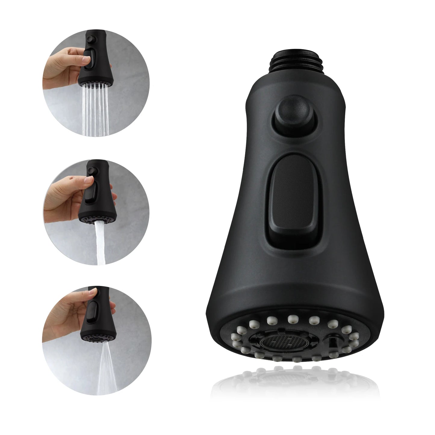 Aquacubic 3 Functions Kitchen Faucet Sprayer Head Pull Out Sink Faucet Spray Head Pull Down Faucet Nozzle Spout