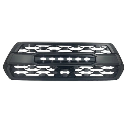 US Stock Front Grille With Led Off-Road Lights for 2016-2021 Toyota Tacoma- Matte Black