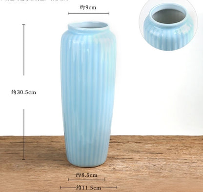 Ceramic Vase Chinese Style Tabletop Vase Decoration Living Room Flower Arrangement Flower Art Decoration Jewelry Home