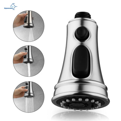 USA Stock Matte Black 3 Modes Kitchen Sink Faucet Sprayer Attachment Pull Out Spray Head Replacement for G1/2 Connector