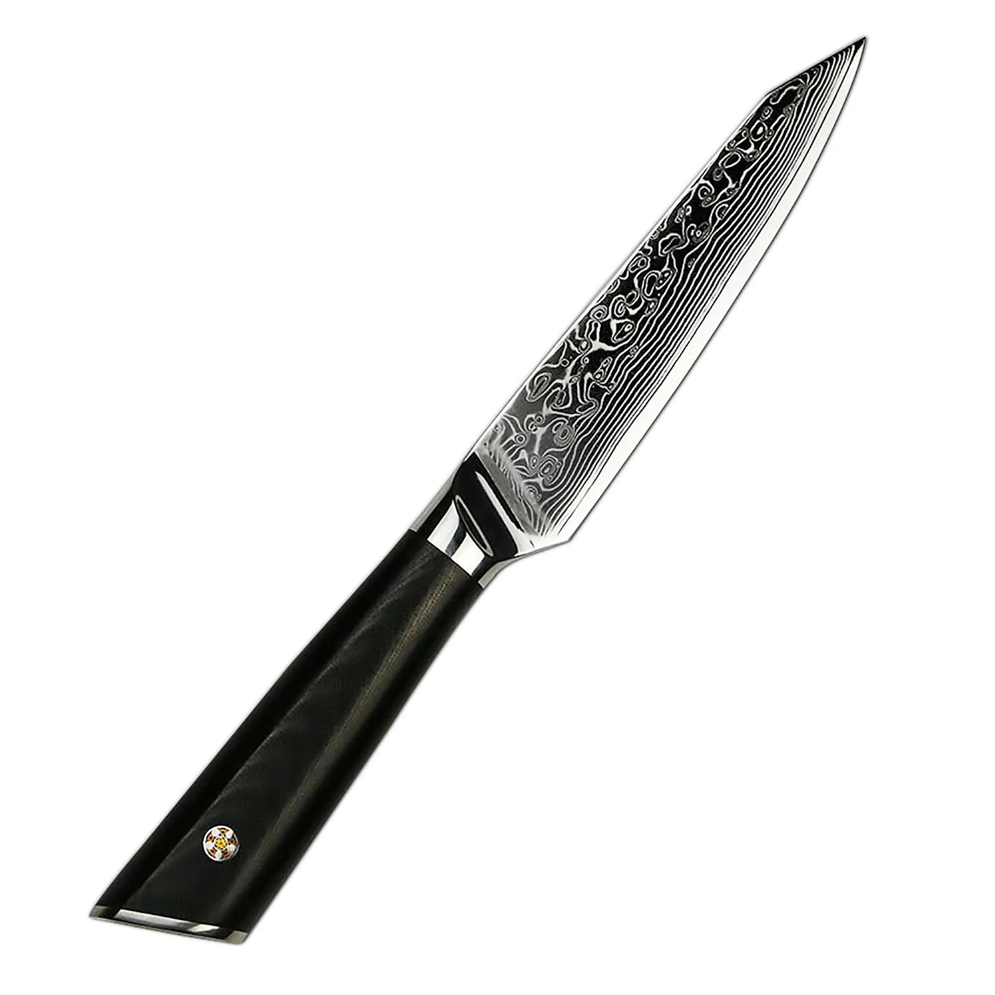 Professional 8 Piece Damascus Kitchen Knives Set VG 10 Steel Core 67 Layers with Black G10 Handle