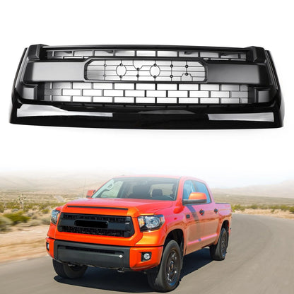 Black Honeycomb Grill Grille for Toyota Tundra 2014 2015 2016 2017 2018 TRD PRO WIth Letter