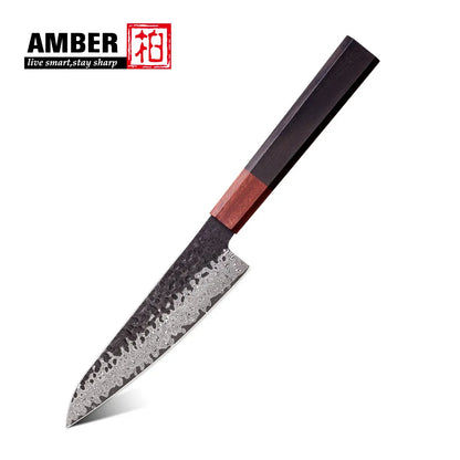 Kitchen Japanese Knives for Chef Damascus Steel Wood Handle Hand Forged Knives Japanese 6inch Petty Utility Fruit Knife