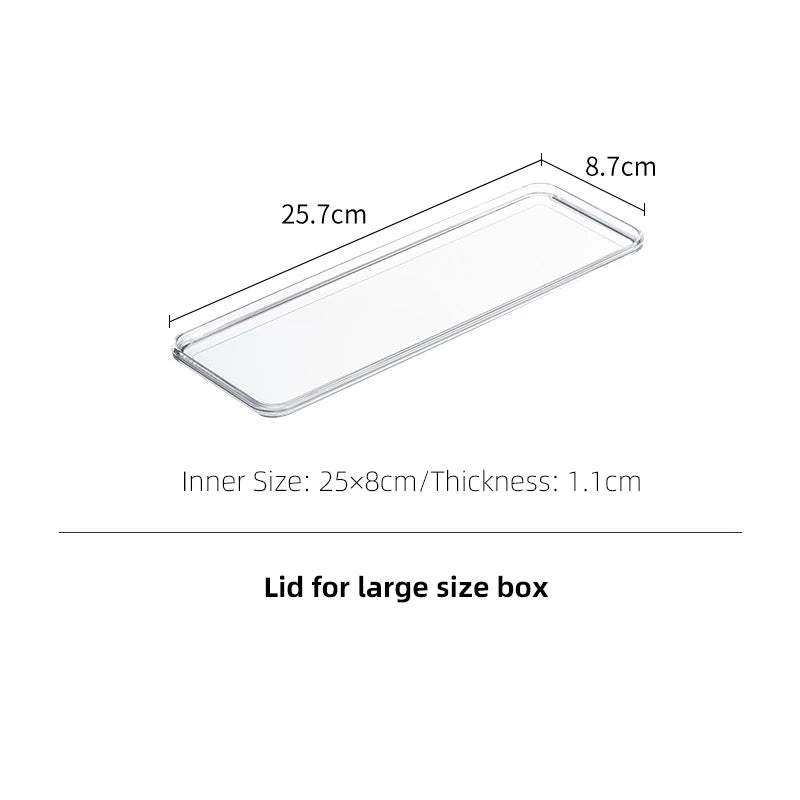 SHIMOYAMA White/Black Plastic Small Multifunctional Kitchen Storage and Tableware Drawer Divider Organizer for Kitchen