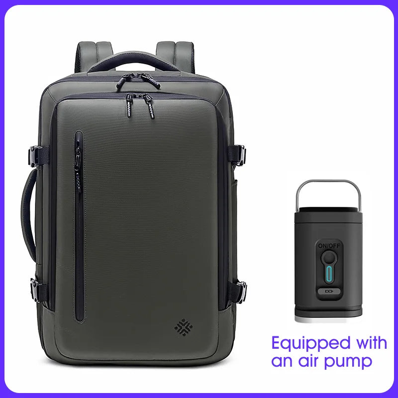 Luxury Business Anti Theft Waterproof Backpack Laptop Travel Backpack for Men Outdoors Vacuum Compression Backpack