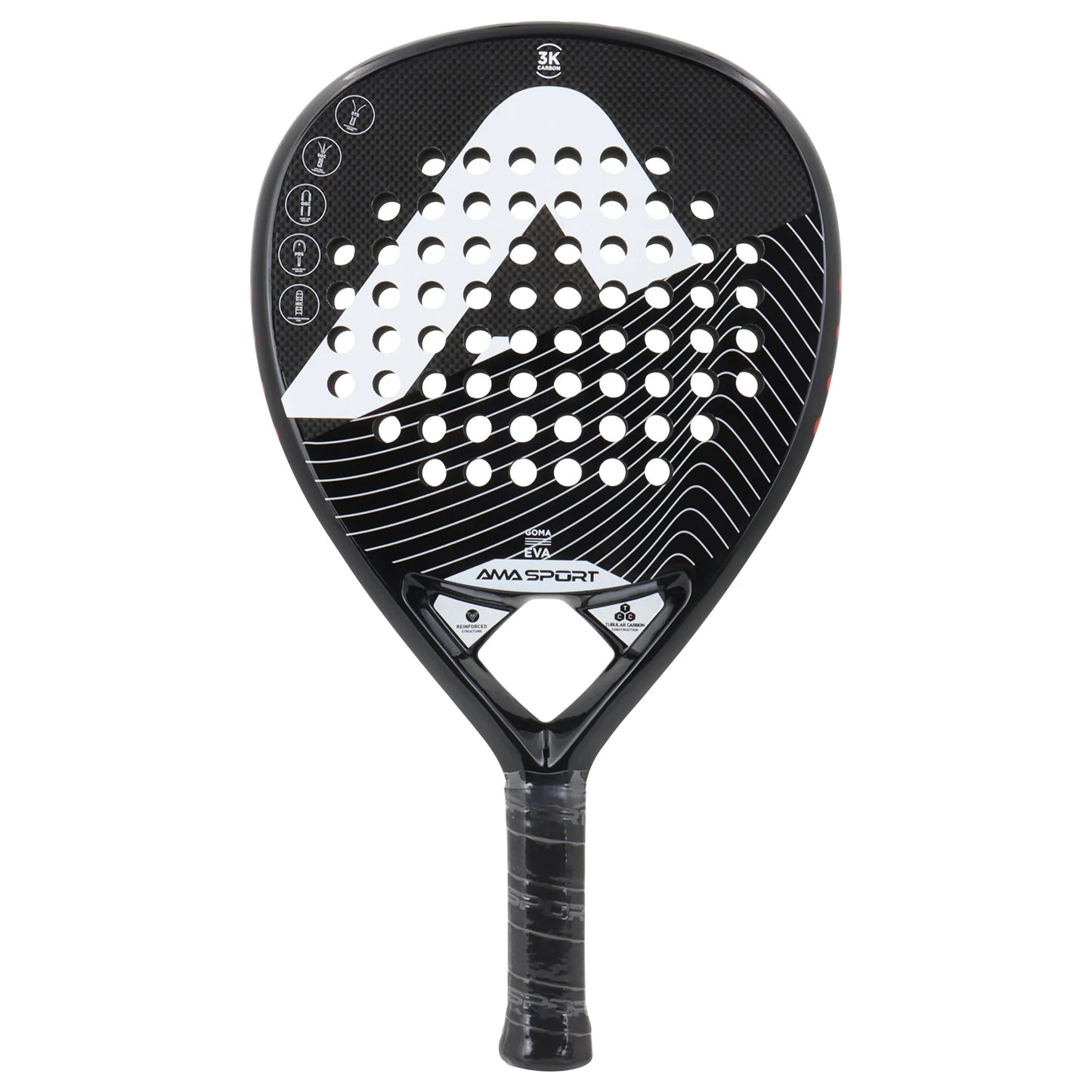 Ready to Ship AMA Sport 2025 New Arrival High Performance 18K/Ti Padel Racket