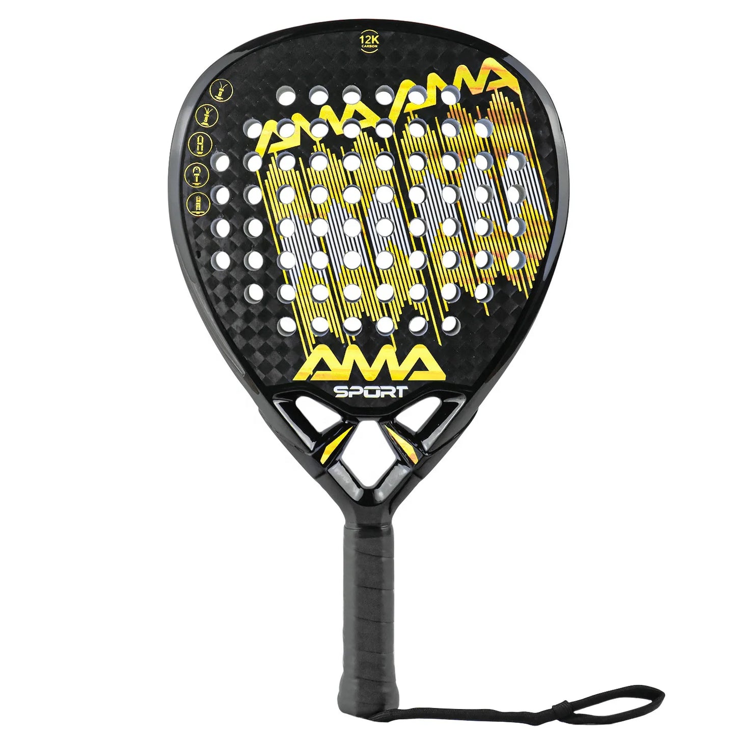 Ready to Ship AMA Sport 2025 New Arrival High Performance 18K/Ti Padel Racket